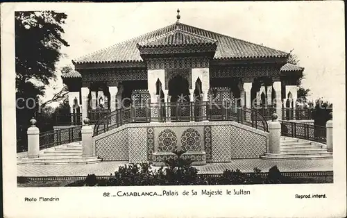 Casablanca Palais de Sa Majeste le Sultan Kat. Casablanca