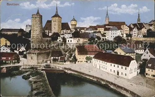 Bautzen Spreepartie Alte Wasserkunst Michaeliskirche Kat. Bautzen