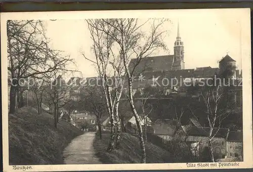 Bautzen Alte Stadt mit Petrikirche Kat. Bautzen