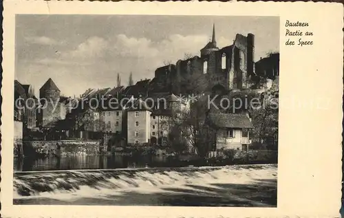 Bautzen Spreepartie Nicolai Ruine Kat. Bautzen