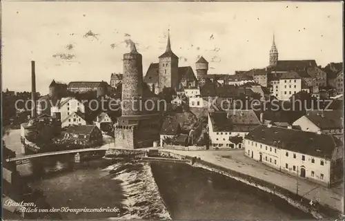 Bautzen Spreepartie Alte Wasserkunst Michaeliskirche Kat. Bautzen