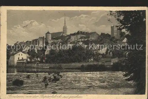 Bautzen Blick von der Papierfabrik Kat. Bautzen