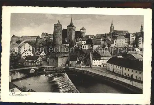 Bautzen Spree Alte Wasserkunst Michaeliskirche Kat. Bautzen