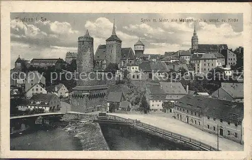 Bautzen Spree Alte Wasserkunst Michaeliskirche Kat. Bautzen