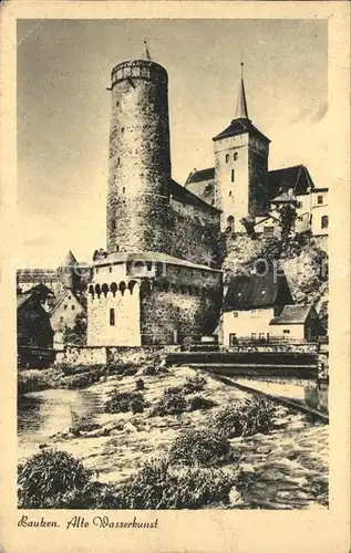 Bautzen Alte Wasserkunst Spree Michaeliskirche Kat. Bautzen