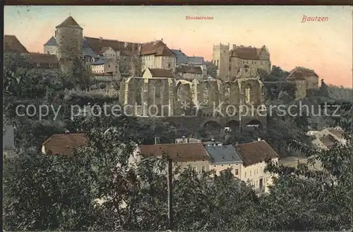 Bautzen Nicolai ruine Kat. Bautzen