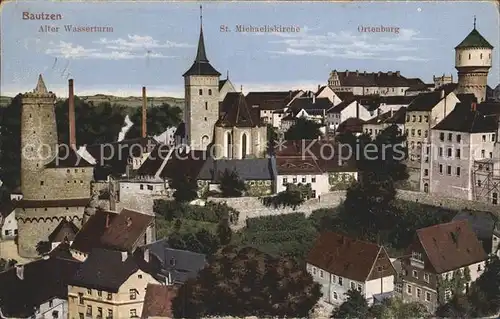 Bautzen Alter Wasserturm Michaeliskirche Ortenburg Kat. Bautzen