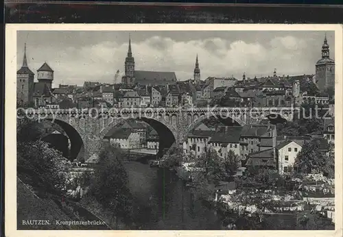 Bautzen Kronprinzenbruecke Spreepartie Kat. Bautzen