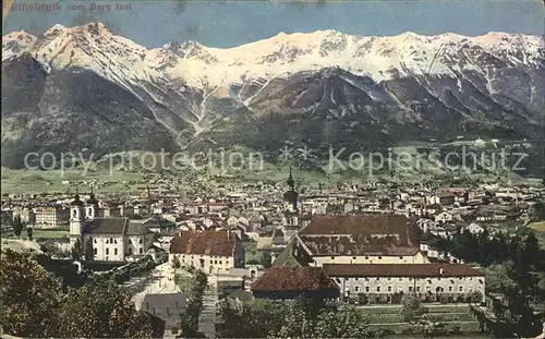 Innsbruck Totalansicht vom Berg Isel Kat. Innsbruck