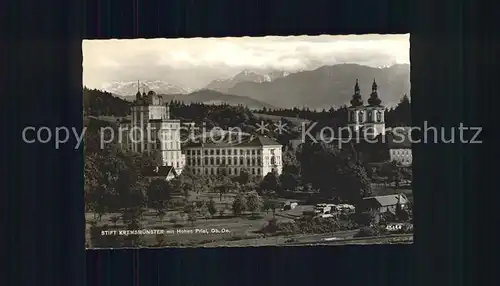 Kremsmuenster Stift Kremsmuenster mit Hohen Priel Kat. Kremsmuenster