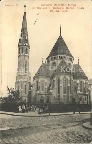 Budapest Kirche auf dem Szilagyi Deszsoe Platz Kat. Budapest
