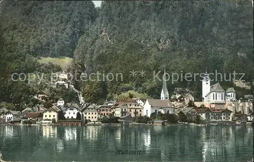 Hallstatt Salzkammergut Ortsansicht Kat. Hallstatt