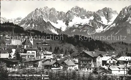Kitzbuehel Tirol mit Wilden Kaiser Kat. Kitzbuehel