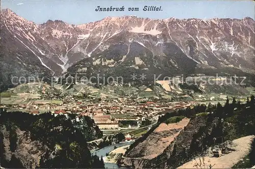 Innsbruck Blick vom Silltal Kat. Innsbruck