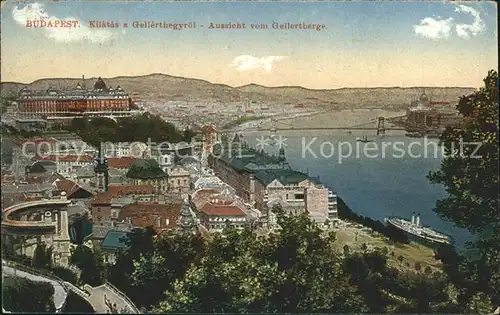 Budapest Blick vom Gellertberg Kat. Budapest