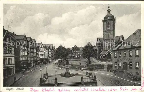 Siegen Westfalen Markt Kat. Siegen