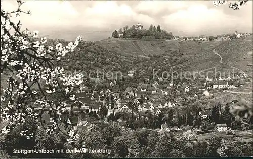 Uhlbach Stuttgart Wuerttemberg Fliegeraufnahme Kat. Stuttgart