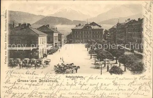 Innsbruck Bahnhofplatz Kat. Innsbruck