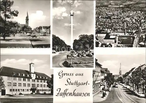 Zuffenhausen Fliegeraufnahme Kat. Stuttgart