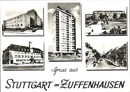 Zuffenhausen Rathaus Wohnhochhaus Romeo Kat. Stuttgart