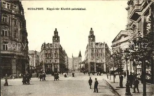 Budapest Kigyo ter Klotild palotakkal Kat. Budapest