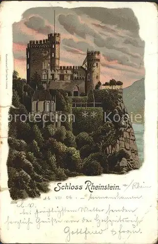 Trechtingshausen Schloss Rheinstein Kat. Trechtingshausen