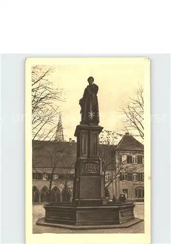 Freiburg Breisgau Berthold Schwarz Denkmal Kat. Freiburg im Breisgau