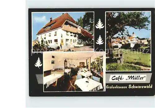 Grafenhausen Schwarzwald Cafe Mueller Kat. Grafenhausen