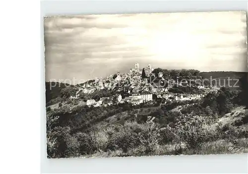 Vezelay Vue generale cote Ouest Kat. Vezelay