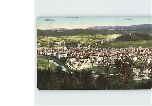 Tuttlingen Blick ueber Tuttlingen auf den Honberg Kat. Tuttlingen