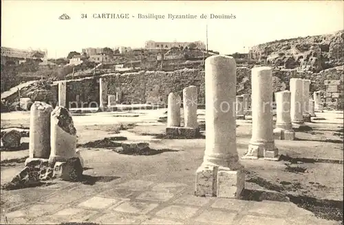 Carthage Karthago Basilique Byzantine de Douimes Kat. Tunis