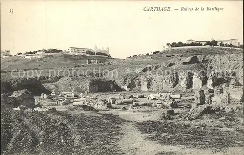 Carthage Karthago Ruines Basilique  Kat. Tunis