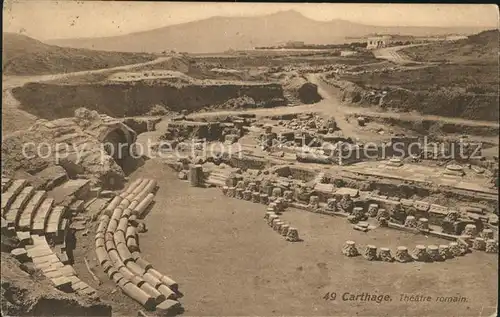 Carthage Karthago Theatre romain Kat. Tunis