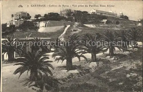 Carthage Karthago Colline de Byrsa Pavillon Beau Sejour Kat. Tunis