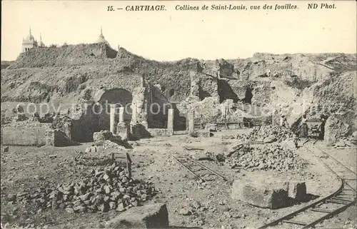 Carthage Karthago Collines de Saint Louis Fouilles Kat. Tunis