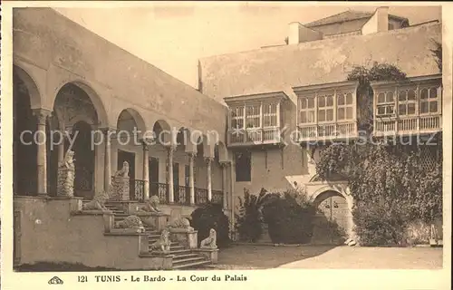 Tunis Bardo Cour du Palais Kat. Tunis