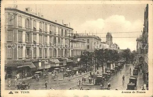 Tunis Avenue de France Kat. Tunis