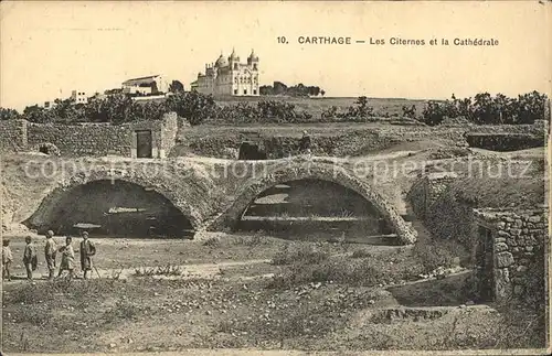 Carthage Karthago Citernes Cathedrale Kat. Tunis
