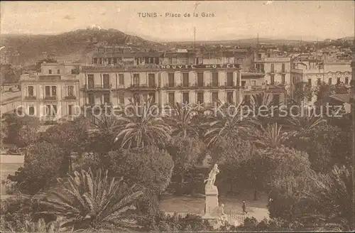 Tunis Place de la Gare Kat. Tunis