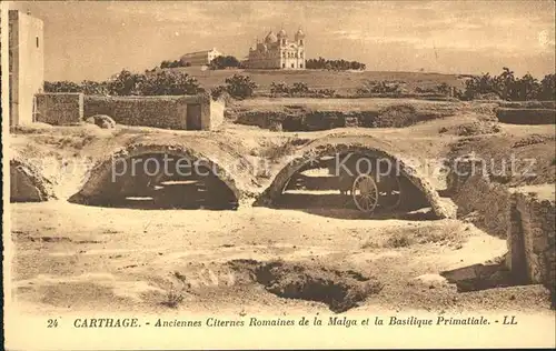 Carthage Karthago Anciennes Citernes Romaines Malga Basilique Primatiale Kat. Tunis