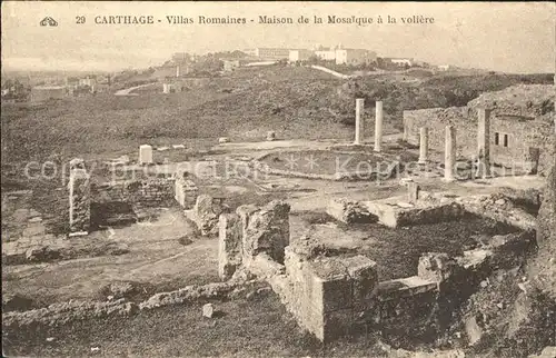 Carthage Karthago Villas Romaines Maison de la Mosaique  Kat. Tunis