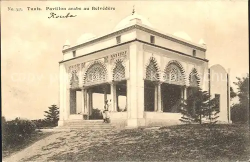 Tunis Pavillon arabe Belvedere  Kat. Tunis