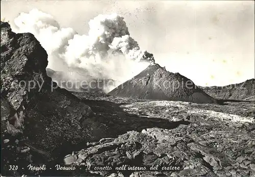 Napoli Neapel Vesuvio Conetto nell intero del cratere  Kat. Napoli