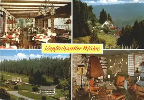 Kapfenhardt Waldgasthof Hotel Kapfenhardter Muehle  Kat. Unterreichenbach