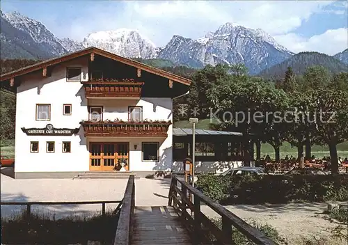 Schoenau Koenigssee Gaststaette Cafe Waldstein Kat. Schoenau a.Koenigssee