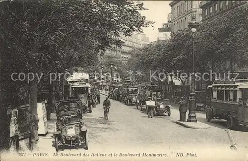 Paris Boulevard des Italiens Boulevard Montmartre  Kat. Paris