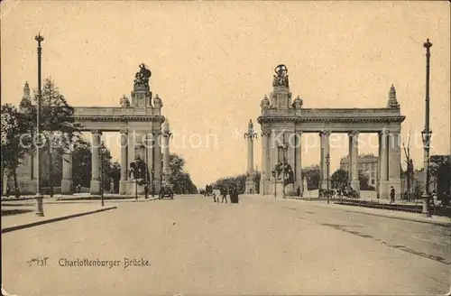 Charlottenburg Charlottenburger Bruecke / Berlin /Berlin Stadtkreis