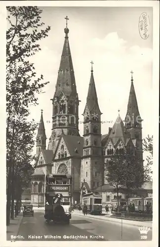 Berlin Kaiser Wilhelm Gedaechtnis Kirche Kat. Berlin