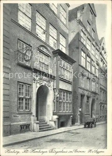 Hamburg Buergerhaus im Grimm Kat. Hamburg