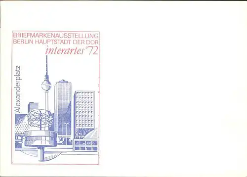 Berlin Briefmarkenausstellung Alexanderplatz Kat. Berlin